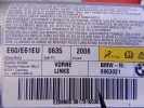 Подушка безопасности боковая (в дверь) передняя левая BMW 5-series (E60/61) 72 12 6 963 021