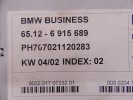 Магнитола BMW 5-series (E39) 65 12 6 915 689