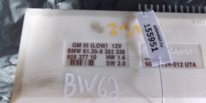 Блок комфорта BMW 5-series (E39) 61 35 8 382 338